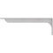 Ekena Millwork Embrey Steel Bracket, Hammered White 2"W x 20"D x 6 1/2"H BKTM02X20X06EBHWH - alternate 2